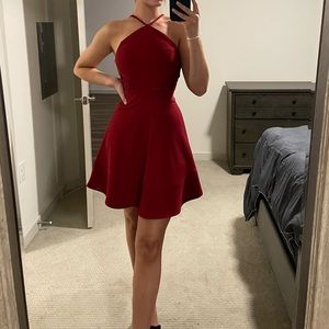 Maroon Cocktail Dress